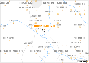 map of Hormiguero