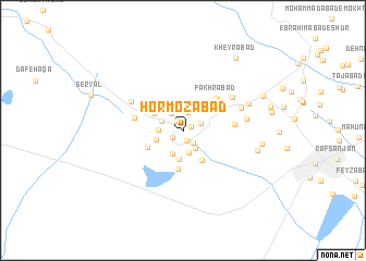 map of Hormozābād