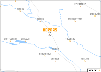 map of Hörnäs