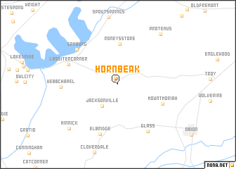 map of Hornbeak