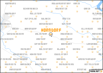 map of Horndorf