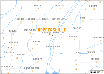 map of Hornersville