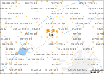map of Hörne