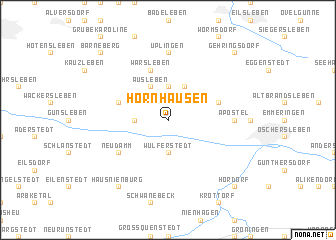 map of Hornhausen