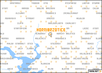 map of Horní Brzotice