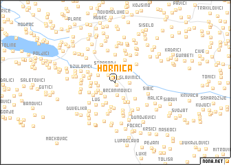 map of Hornica