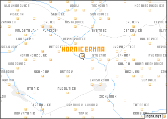 map of Horní Čermná