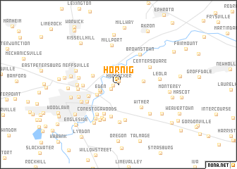 map of Hornig
