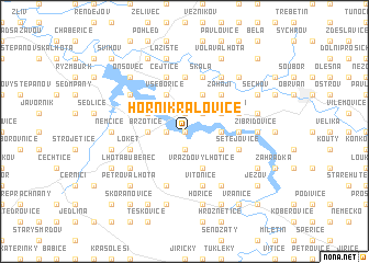 map of Horní Kralovice