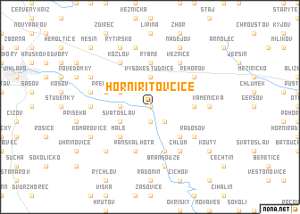 map of Horní Rítovčice