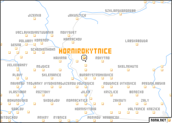 map of Horní Rokytnice