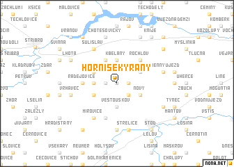 map of Horní Sekyřany