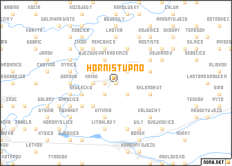 map of Horní Stupno