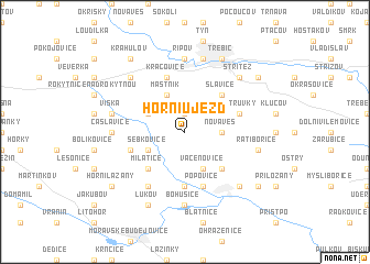 map of Horní Újezd