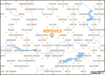 map of Horní Ves