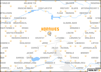 map of Horní Ves