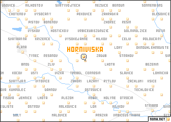 map of Horní Víska