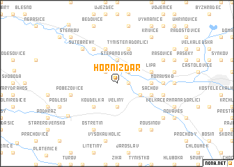 map of Horní Žďár