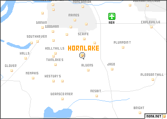 map of Horn Lake