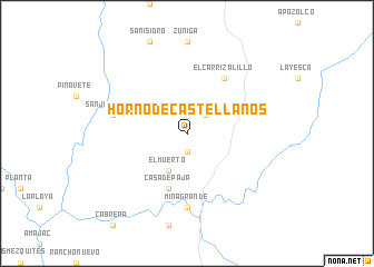 map of Horno de Castellanos