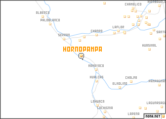 map of Hornopampa