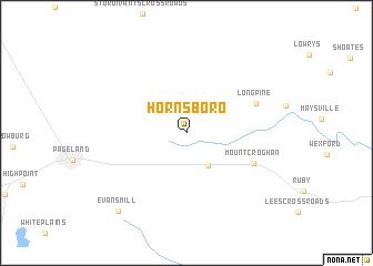 map of Hornsboro