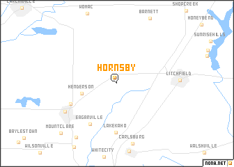 map of Hornsby