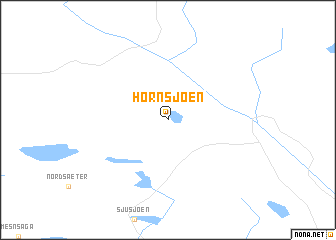 map of Hornsjøen