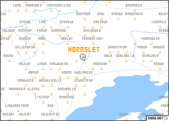 map of Hornslet