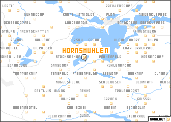 map of Hornsmühlen