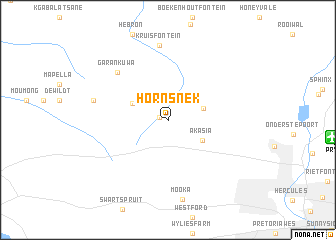 map of Hornsnek