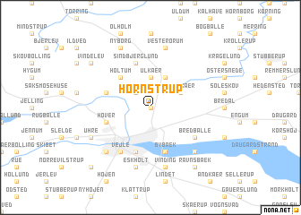 map of Hornstrup