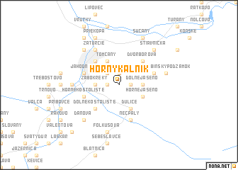 map of Horný Kalník