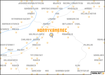map of Horný Kamenec