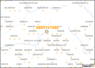 map of Horný Výhon