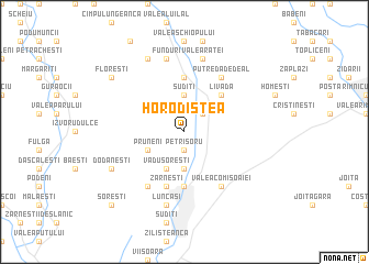 map of Horodiştea