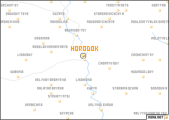 map of Horodok