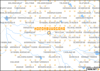 map of Horombuwagama