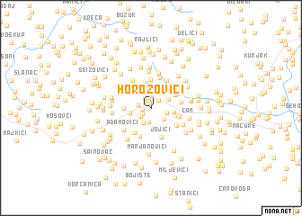 map of Horozovići