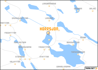 map of Horrsjön