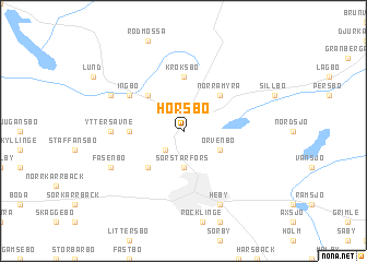 map of Horsbo