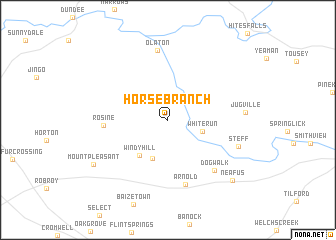 map of Horse Branch