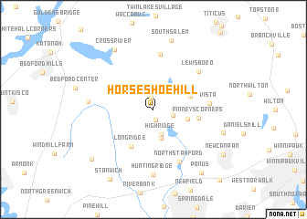 map of Horseshoe Hill