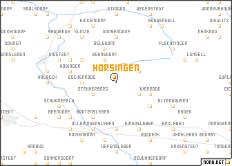 map of Hörsingen