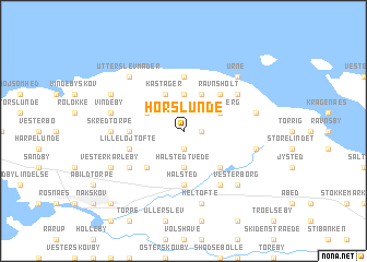 map of Horslunde