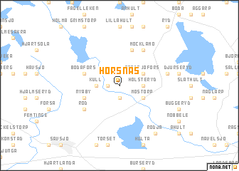 map of Horsnäs