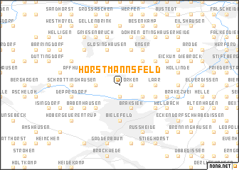 map of Horstmannsfeld
