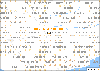 map of Hortas e Moinhos