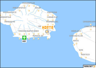 map of Horta