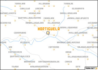 map of Hortigüela